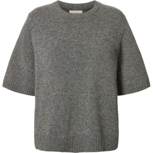 GAI + LISVA TULLE LAMBSWOOL JUMPER GREY MELANGE 